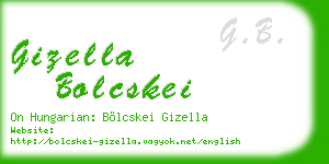 gizella bolcskei business card